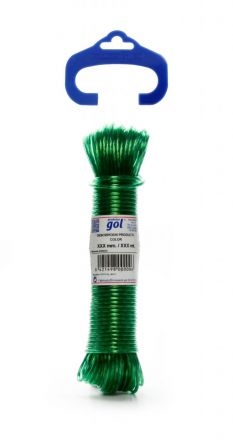 Cable Acero Plastificado Ø 4 mm 10 Mt Verde
