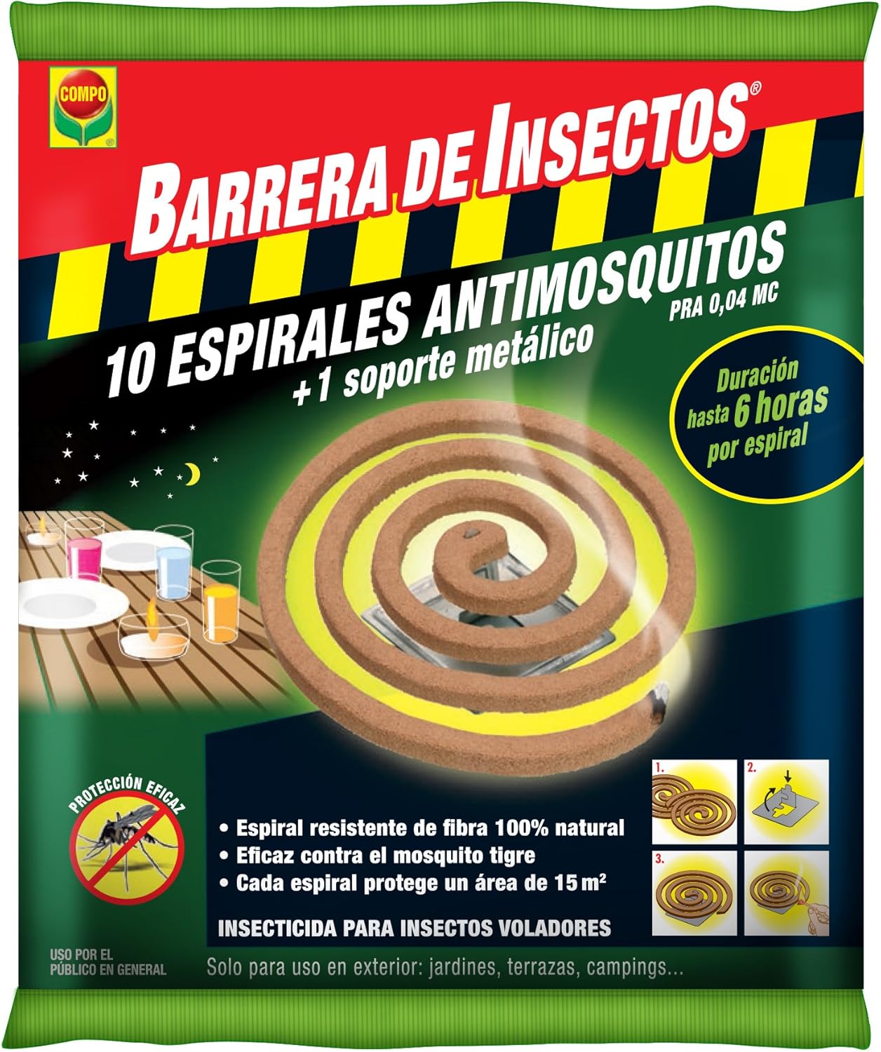 Barrera Insectos Espiral Antimosquitos
