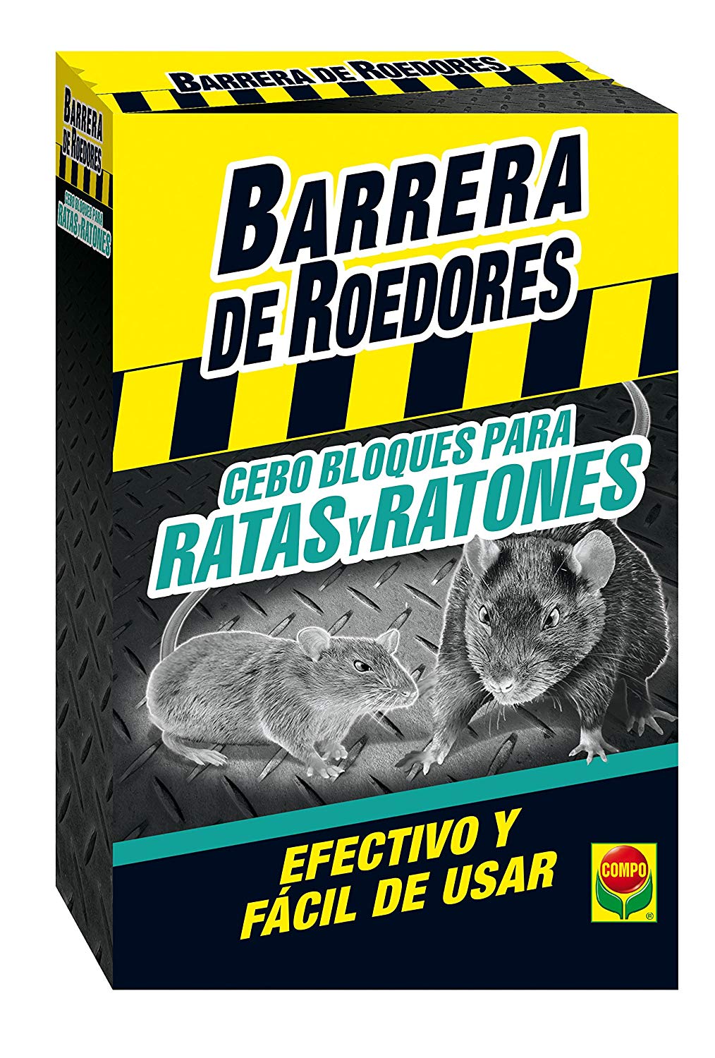 Barrera roedores Cebo bloques ratas/ratones COMPO