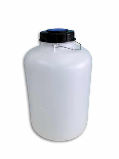 Bidon cilindrico 10l ø 100 con tapa negra/azul