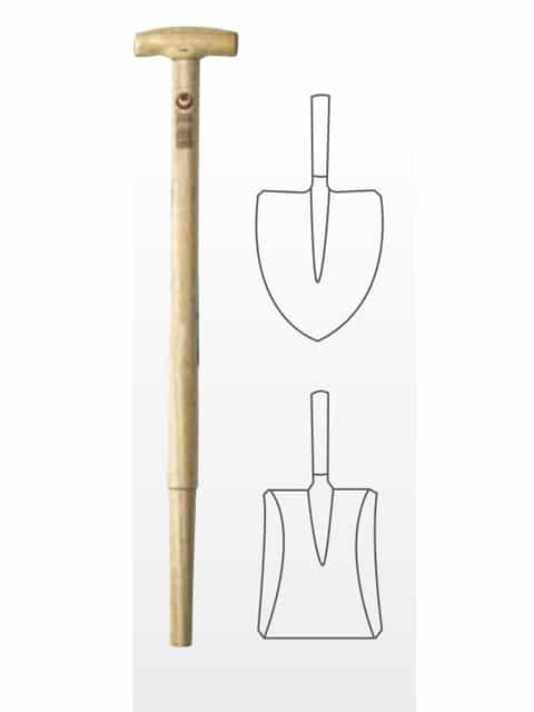 Mango pala (muleta) ø 33 mm. x 720 mm.