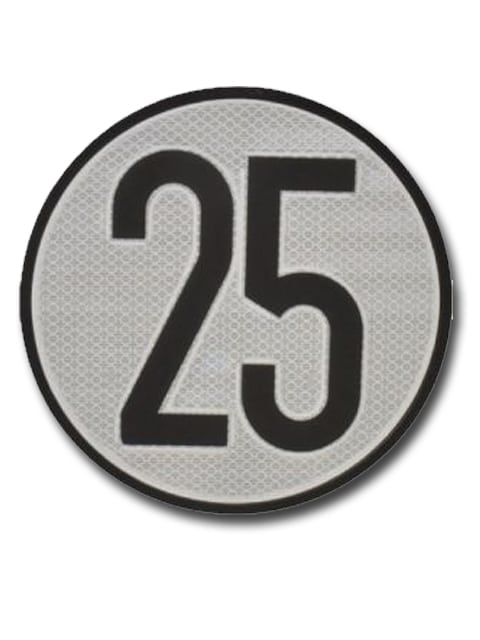 Señal limitacion velocidad 25 km/h