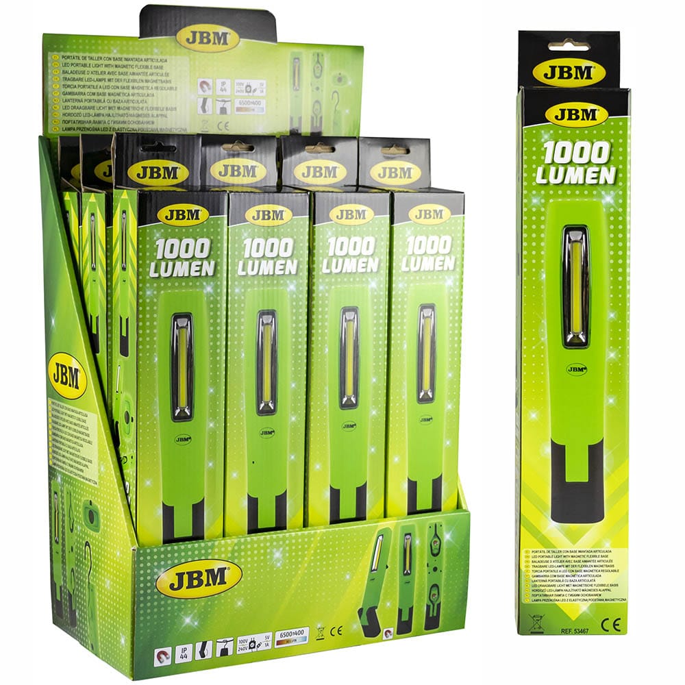 Linterna led cob 1000 lm (imantada / articulada) - Imagen 4