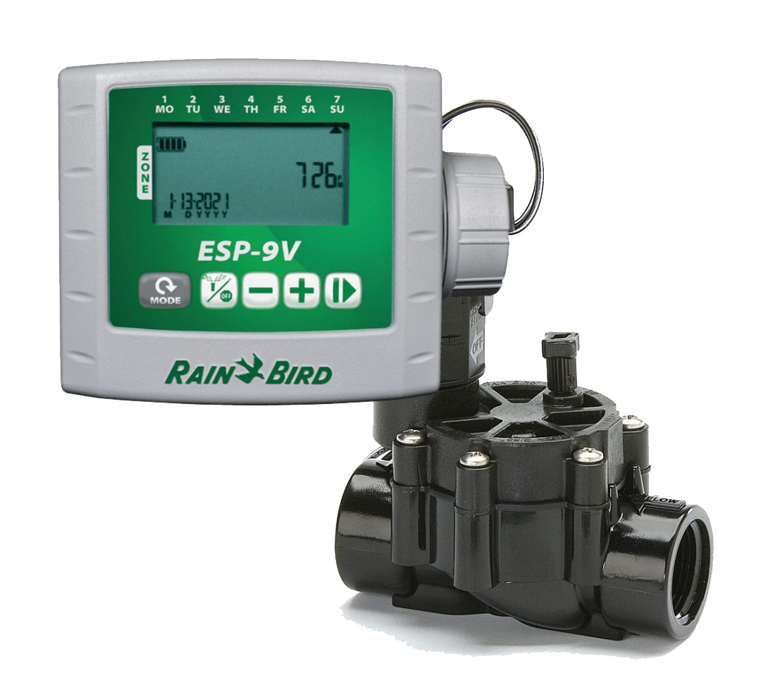 Programador Rain Bird ESP-9V con valvula