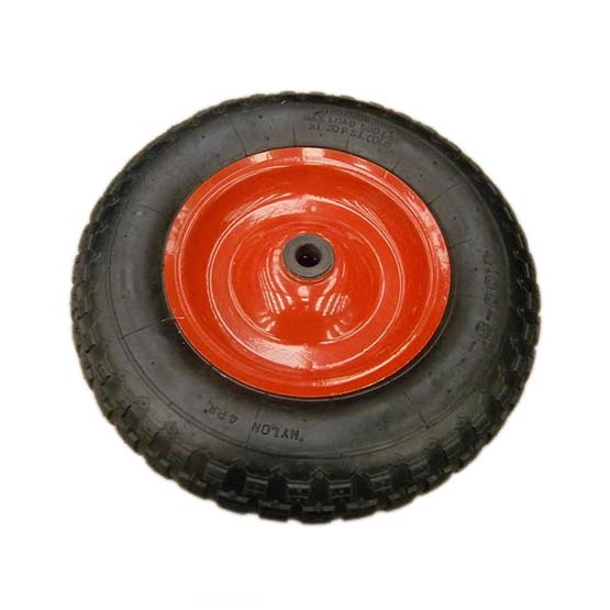 Rueda antipinchazo carretilla llanta metalica 4-8"