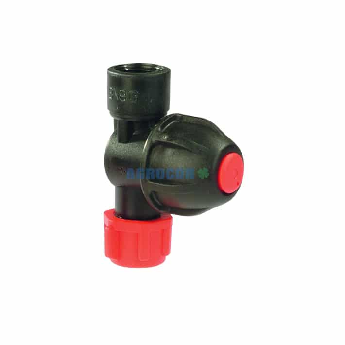 Portaboquilla roscado antigota y tuerca 3/8