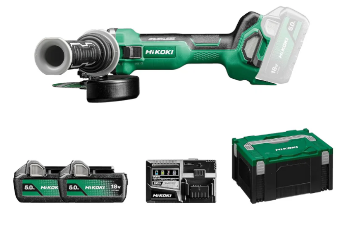 Amoladora HIKOKI G1813DAWQZ ø 125 18 V 5,0 Ah