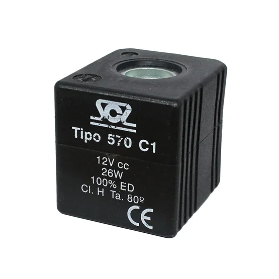 Bobina electrovalvula 12 v 27 w (tipo 570 c1)
