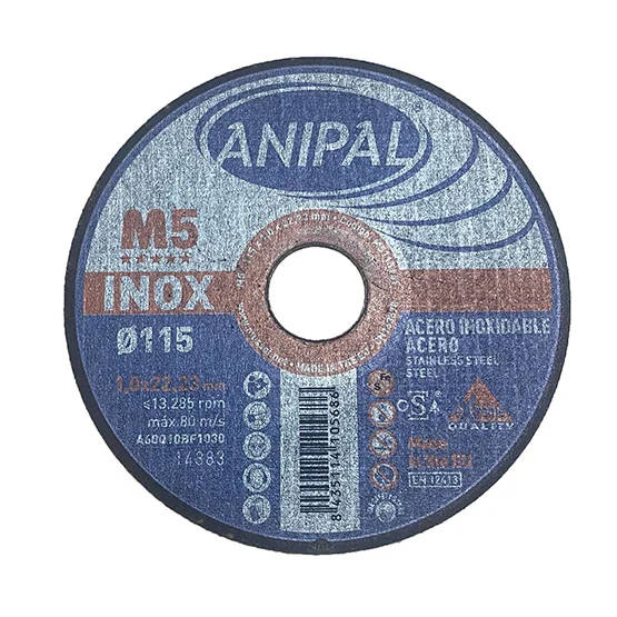 Disco corte ANIPAL M5 ø 115x1 Inoxidable