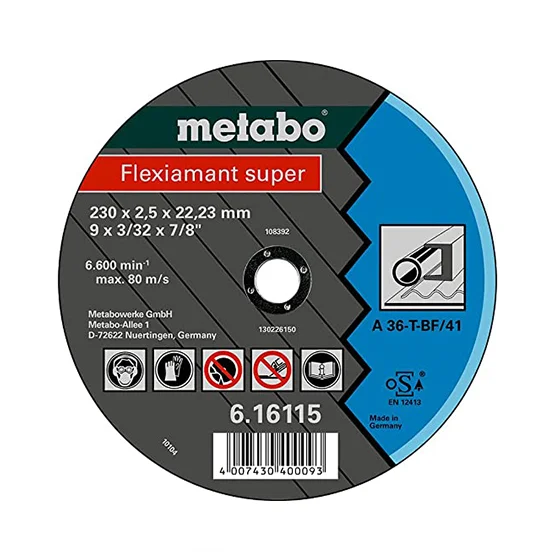 Disco corte Flexiamant Super A36-T Metal ø 115x2.0