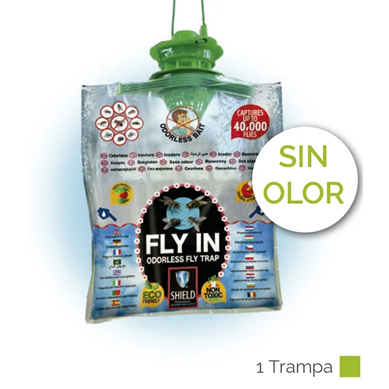 Trampa para moscas FLY-IN (sin olor)