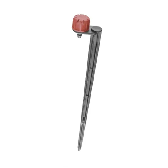 Gotero regulable rojo gran caudal 0-70 con estaca