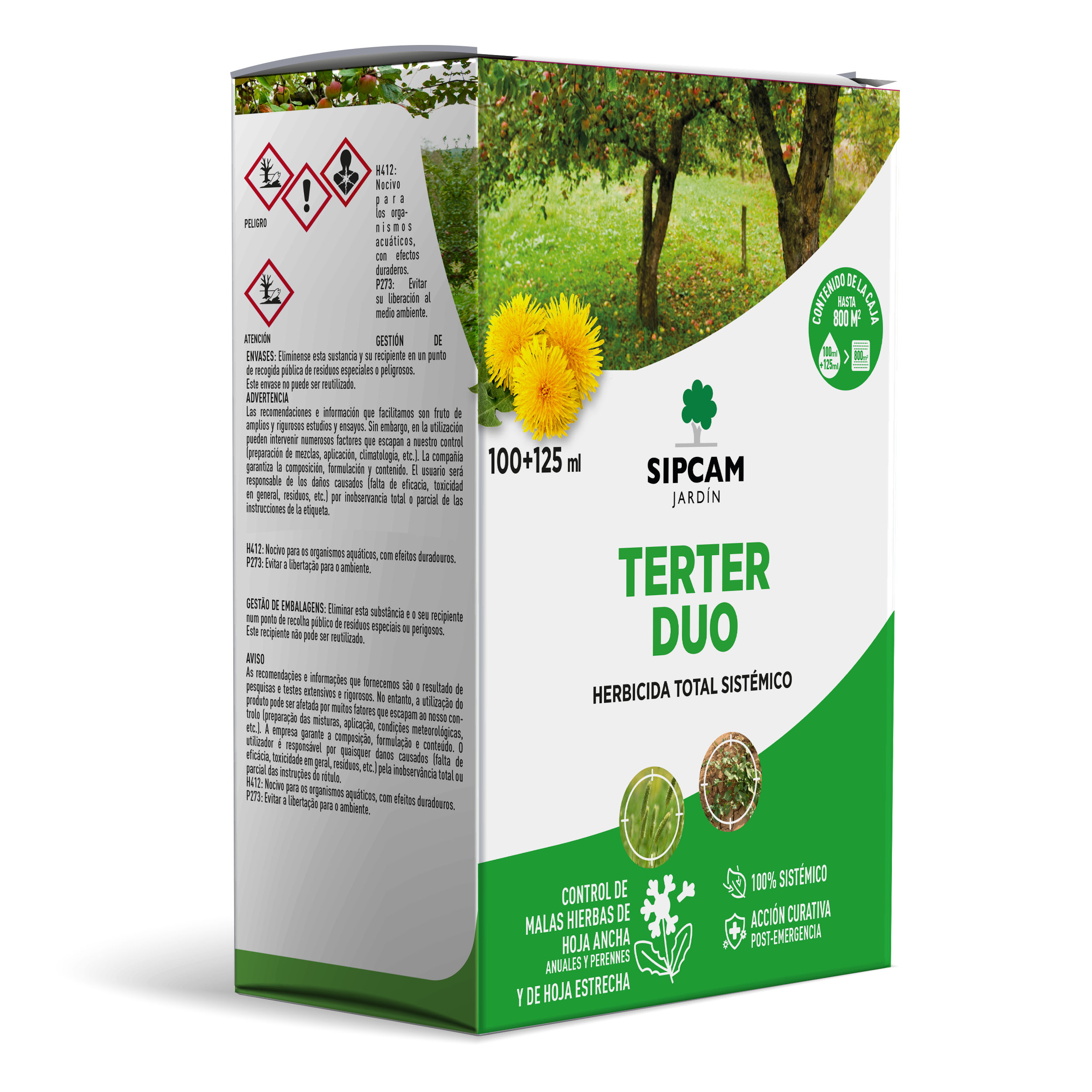 Herbicida Total SIPCAM TERTER DUO 125+100 ml