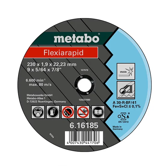 Disco corte Flexiarapid Acero Inoxidable ø 115x1.0