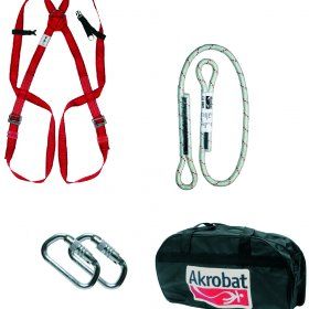 Kit akrobat 03 (arnes + cuerda + mosquet + bolsa)