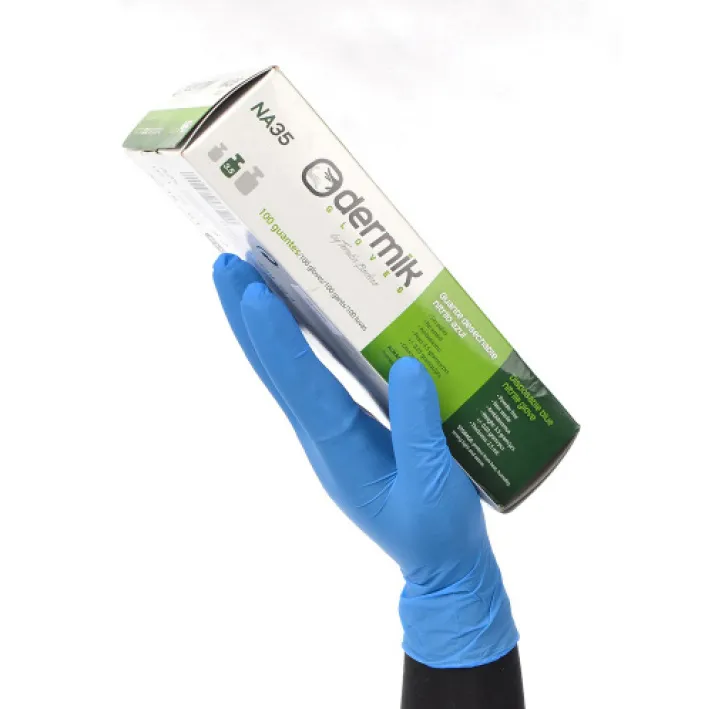 Guante desechable NA35 Nitrilo Azul (disp.100 u)