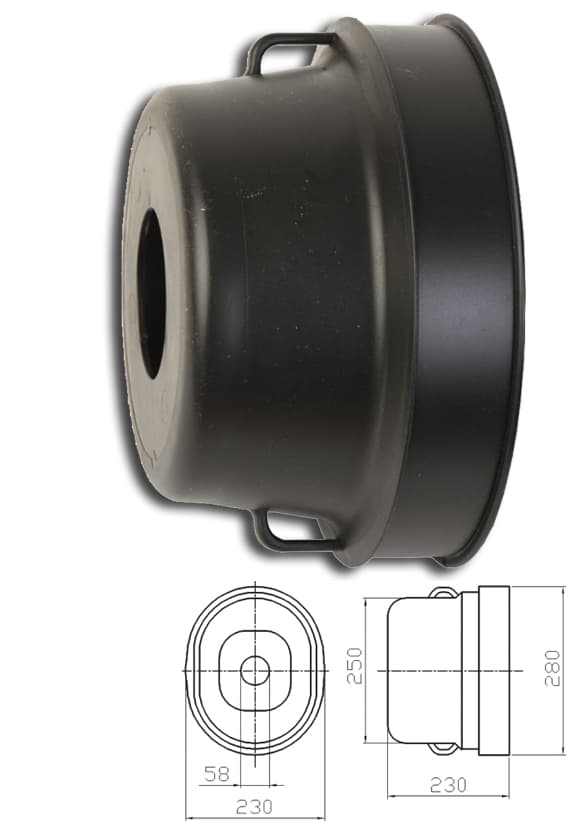 Caperuza CF PTF4 250x230x280(300)