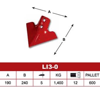 Reja binadora L 13-0 con nervio