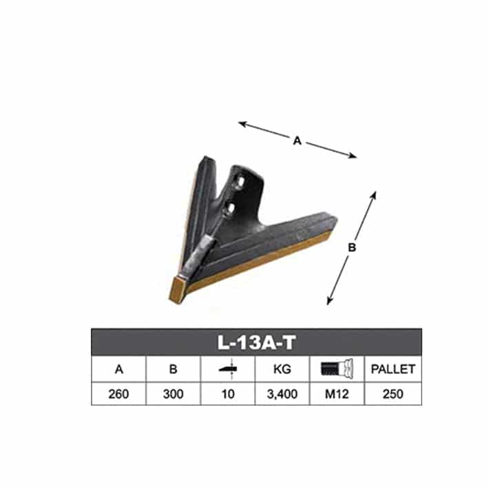 Reja Binadora L 13A-T 260x300 Tungsteno LAEF