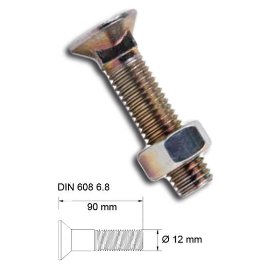 Tornillo reja 12x090