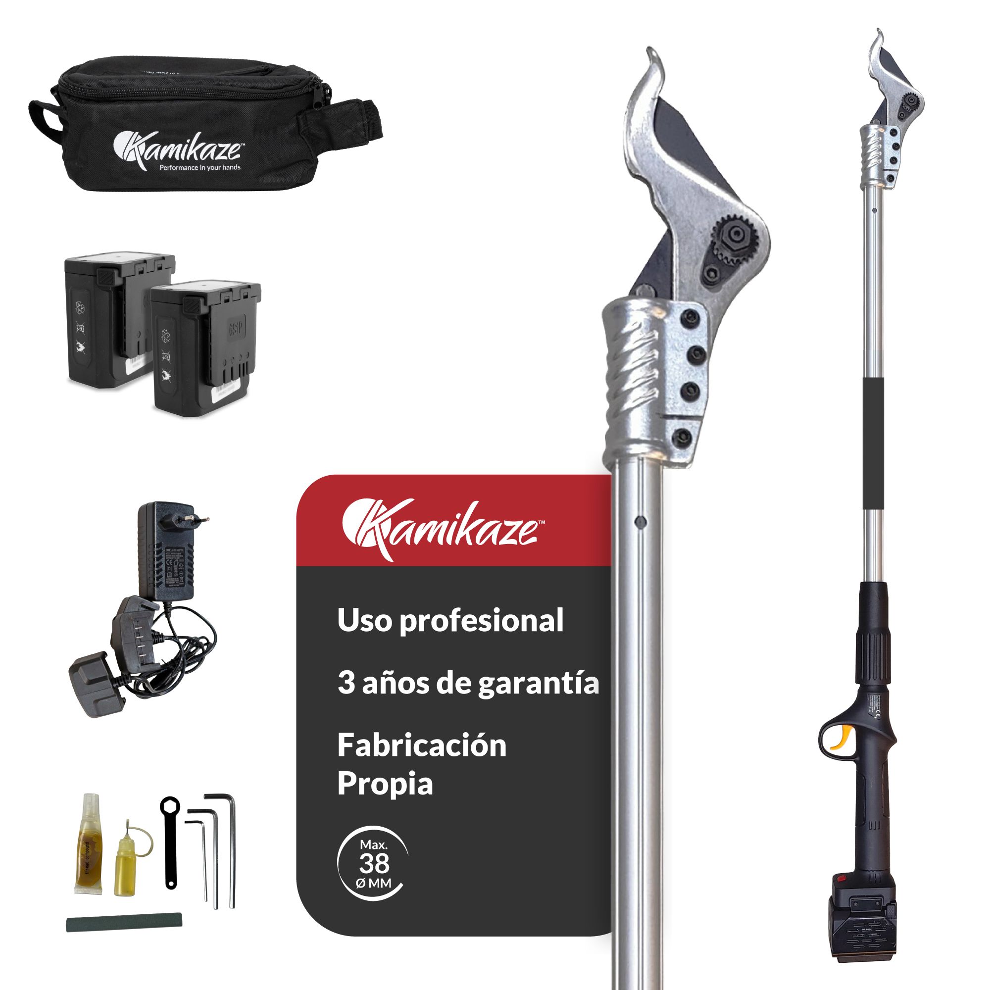 Tijera batería Pertiga Kamikaze KV 155 Ø 38 mm