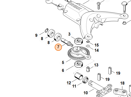 Pieza de accionamiento