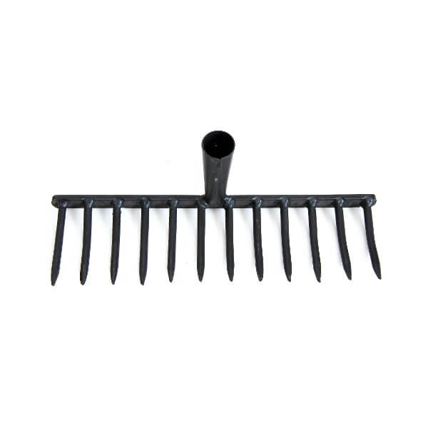 Rastrillo jardin forjado 16 puas sin mango